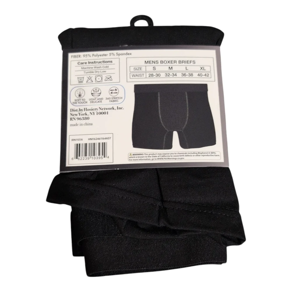 Black Microstretch Men's Boxer Brief